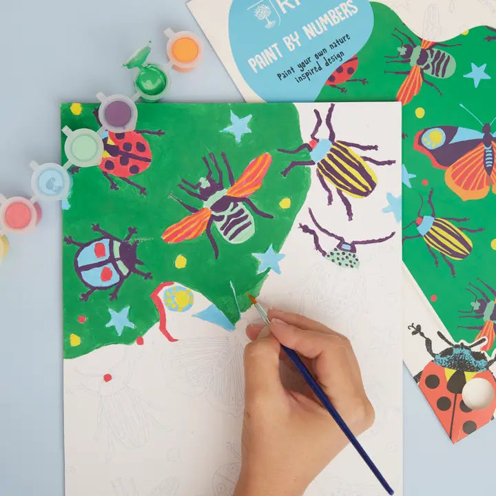 Rhs Paint By Numbers For Kids, Multicoloured, A4, Bugs