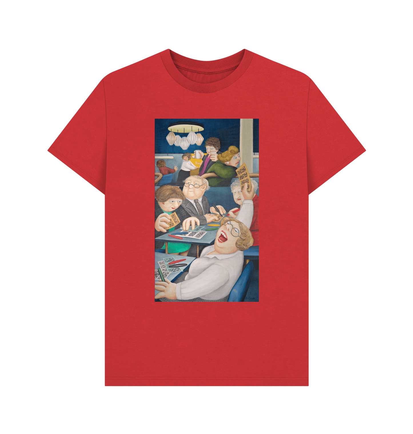 Red Printed T-shirt Front