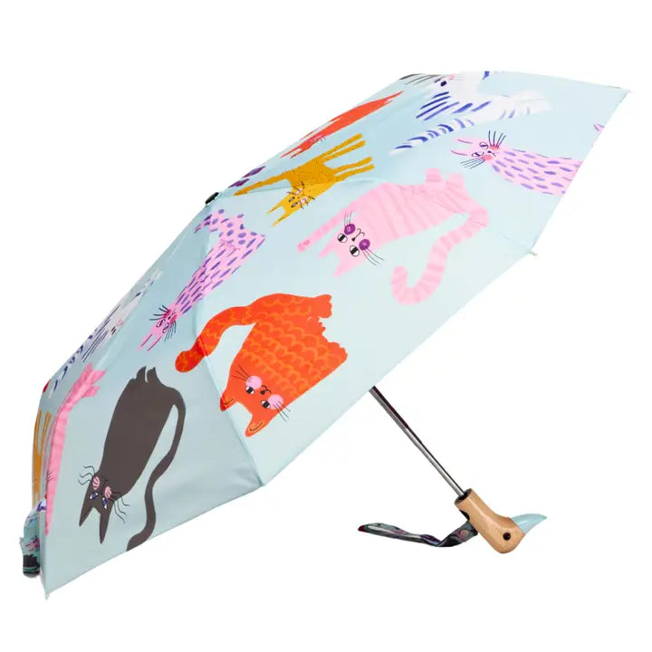 Ice Arty Cats Compact Duck Umbrella