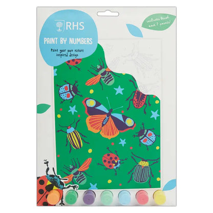 Rhs Paint By Numbers For Kids, Multicoloured, A4, Bugs