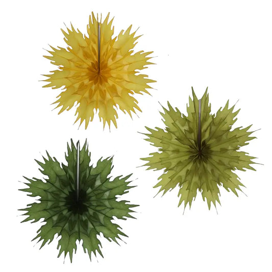 Mini Snowflake 25cm, Forest Trio