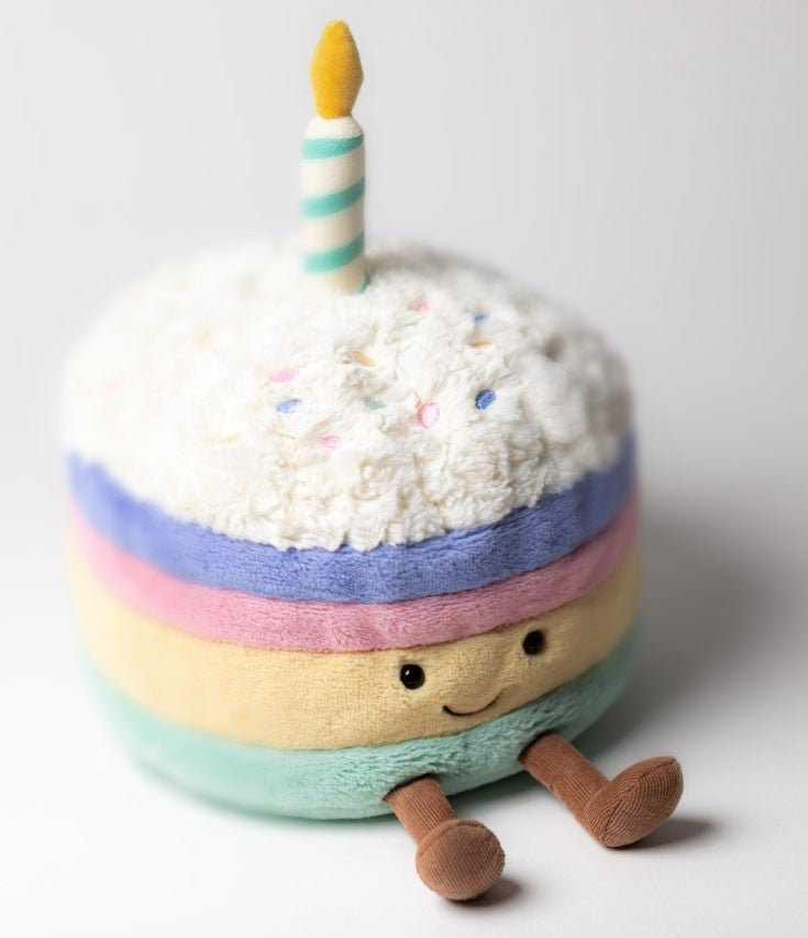 Jellycat  Amuseables Rainbow Birthday Cake
