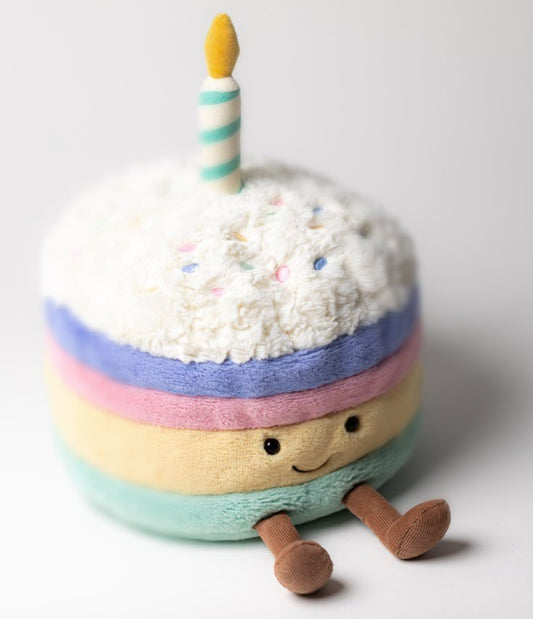 Jellycat  Amuseables Rainbow Birthday Cake