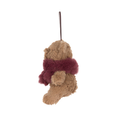 Jellycat Bartholomew Bear Winter Warmer Decoration (Red Scarf)