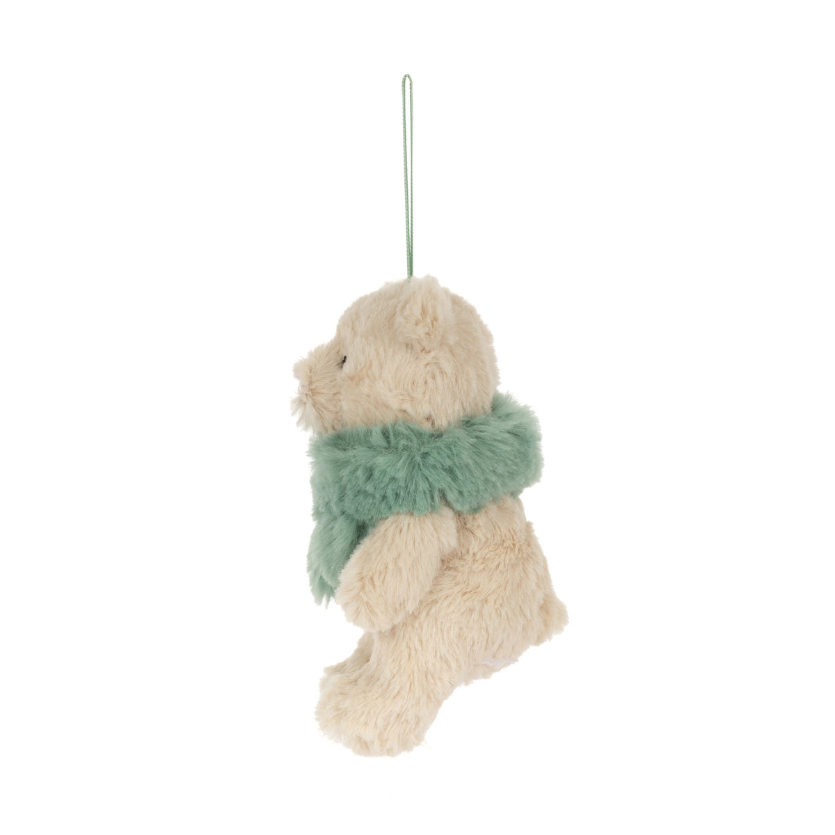 Jellycat Bartholomew Bear Jr Winter Warmer Decoration (Green scarf)