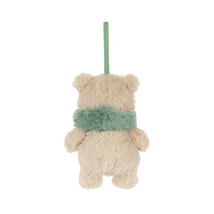 Jellycat Bartholomew Bear Jr Winter Warmer Decoration (Green scarf)
