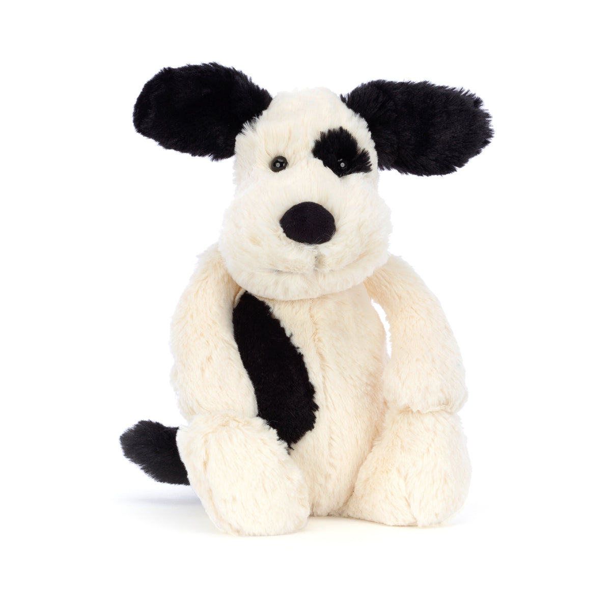Jellycat Bashful Rufferty Black & Cream Puppy Original
