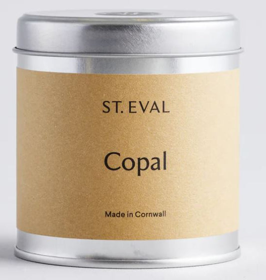 St Eval Copal Tin Candle