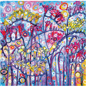 Freesias Greetings Card