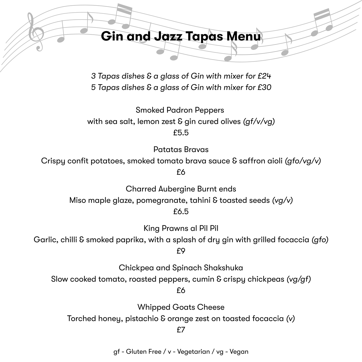 Gin and Jazz - Saturday 30 May