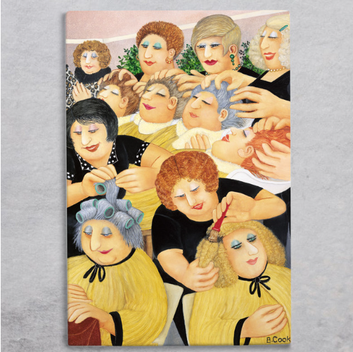 Beryl Cook Ceramic Art Panel Tiles 30cm x 20cm - Large Rectangular