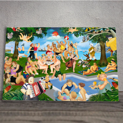 Beryl Cook Ceramic Art Panel Tiles 30cm x 20cm - Large Rectangular