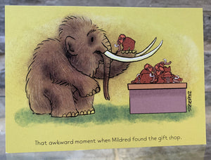 Mildred Mammoth Collection - Postcard Number 4 - Gift Shop