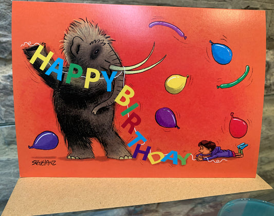 Mildred Mammoth Birthday Card