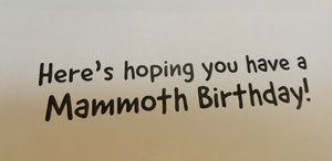 Mildred Mammoth Birthday Card