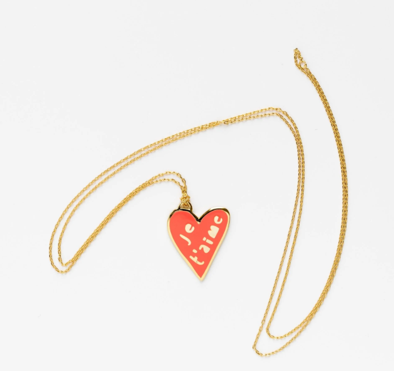 Je T'aime Heart Pendant