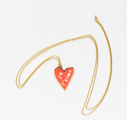 Je T'aime Heart Pendant