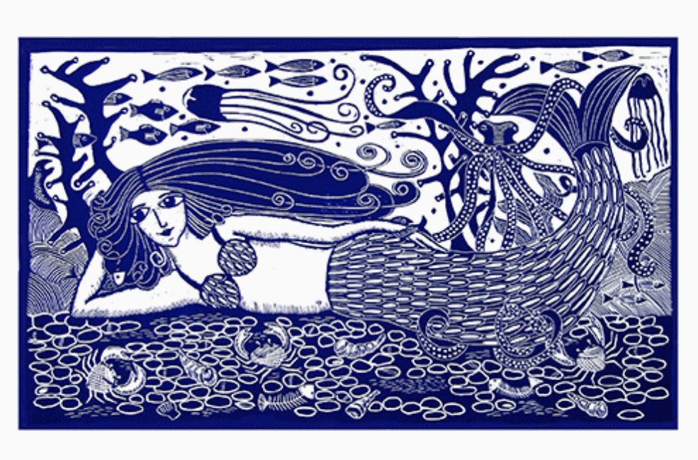 Little Mermaid Greetings Card