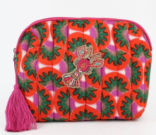 Lobster Quilted Wash Bag