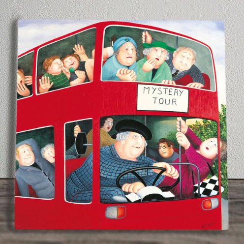 Beryl Cook Ceramic Art Panel Tiles Square 20cm x 20cm