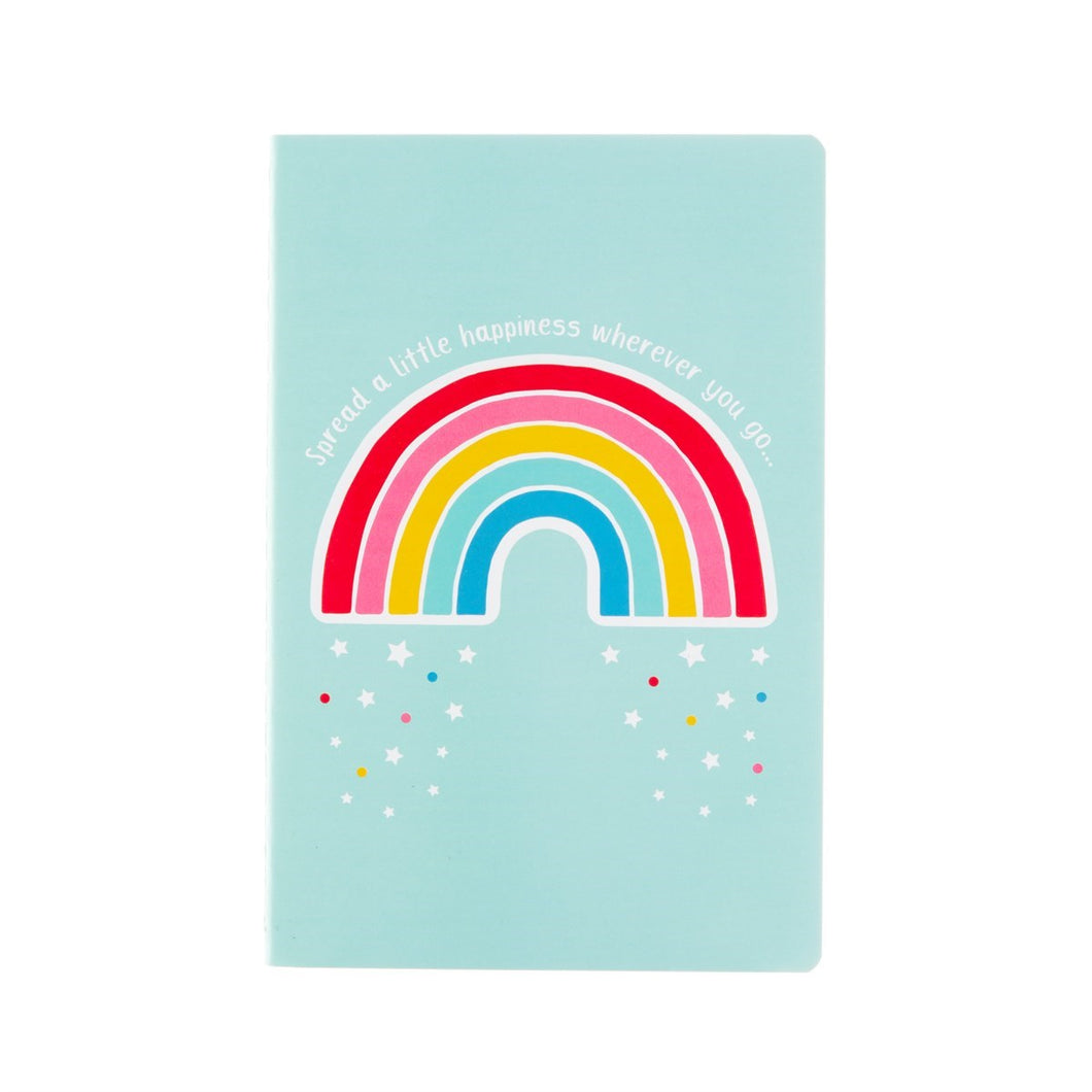 Chasing Rainbows Spread Happiness A5 Notebook