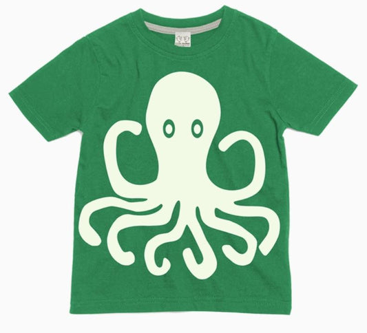 Octopus Interactive Glow in the Dark Children's T Shirt