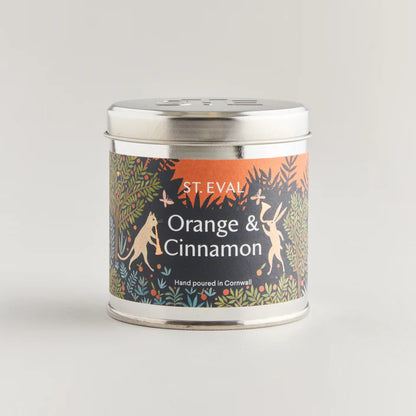 St Eval Orange and Cinnamon Christmas Scented Tin Candle
