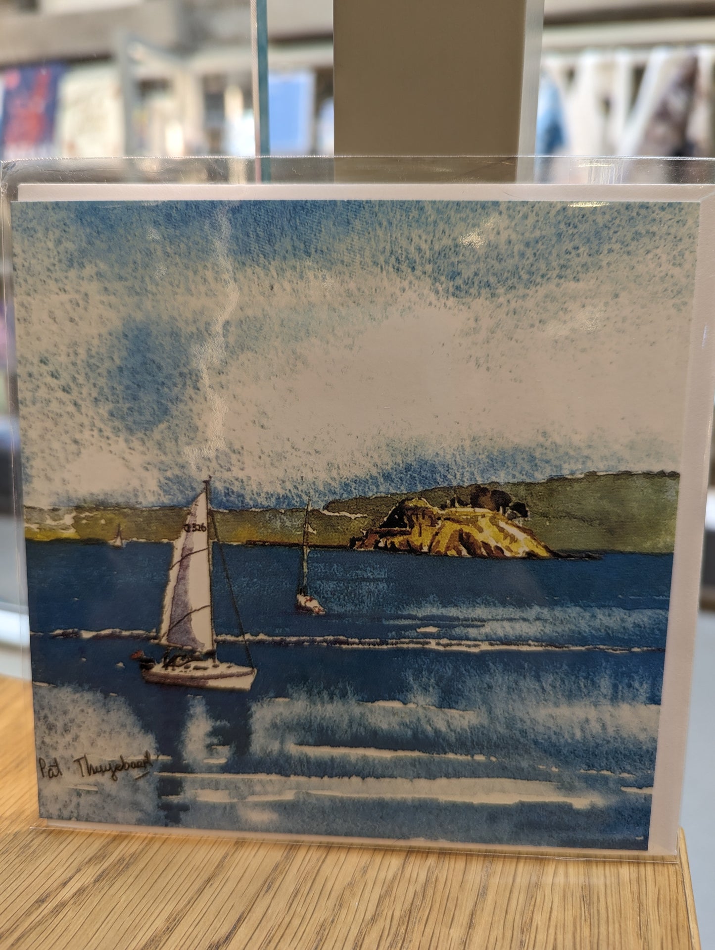 Drake's Island Greetings Card