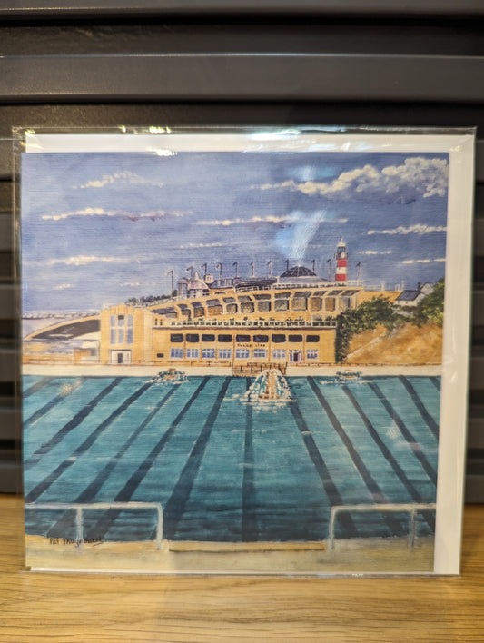 Tinside Lido Greetings Card