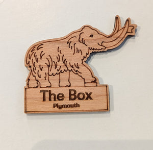 The Box Mammoth Wooden Magnet