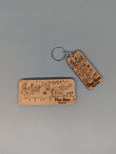 Load image into Gallery viewer, The Box Wooden Keyring
