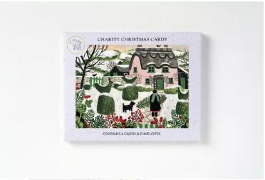 Pink Cottage - AGBI Christmas Cards (Pack of 6)