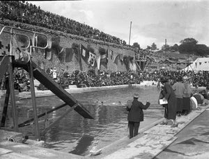 Swimming Race at Mount Wise Pool, Print