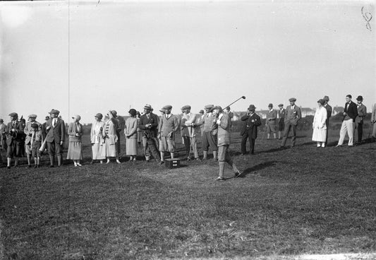 Spectators Watching Golfer, Print