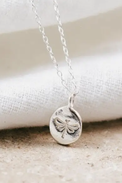 Eco Silver 'dragonfly Totem' Necklace