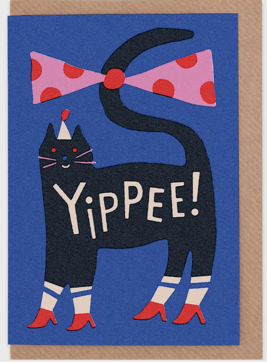 Party Cat Birthday Greetings Card