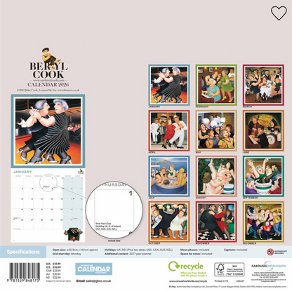 Beryl Cook Calendar 2026