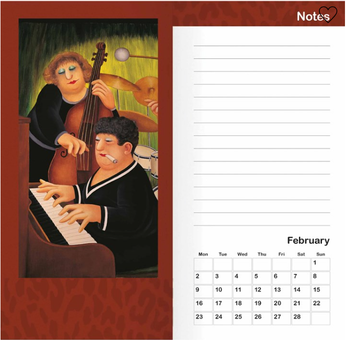 Beryl Cook Slim Diary 2026