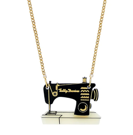 Mini Sewing Machine Necklace