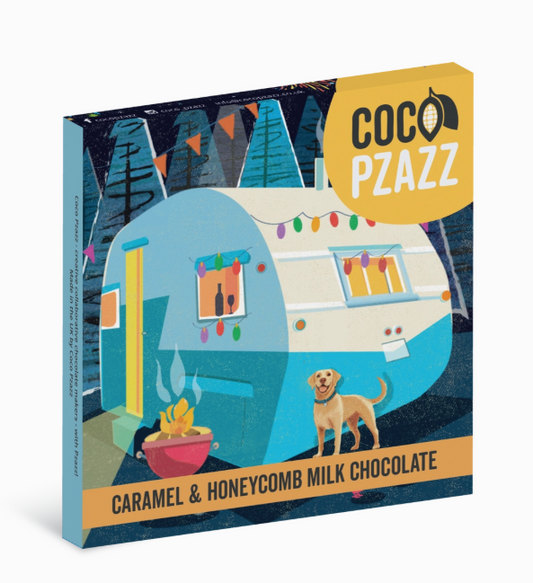 Rocket68 Caramel & Honeycomb Milk Chocolate Bar 80g