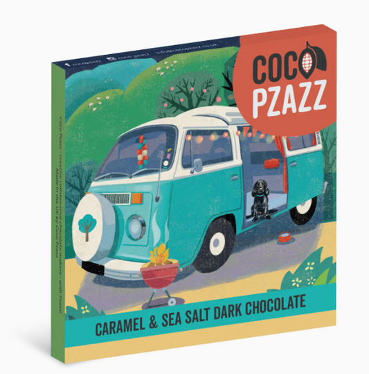 Rocket68 Caramel & Sea Salt Dark Chocolate Bar 80g