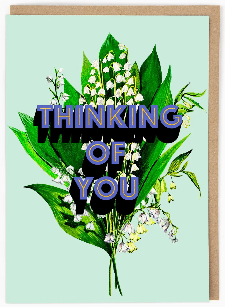 Thinking of You Snowdrops Greetings Card