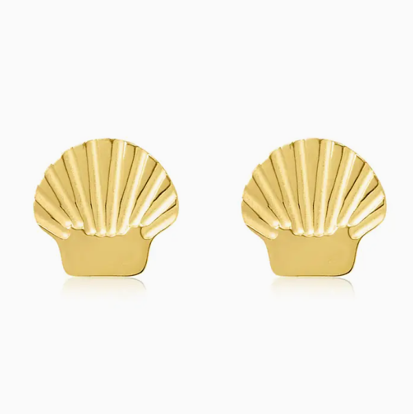 Gold Shell Studs