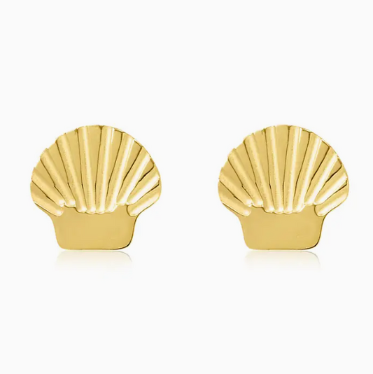 Gold Shell Studs