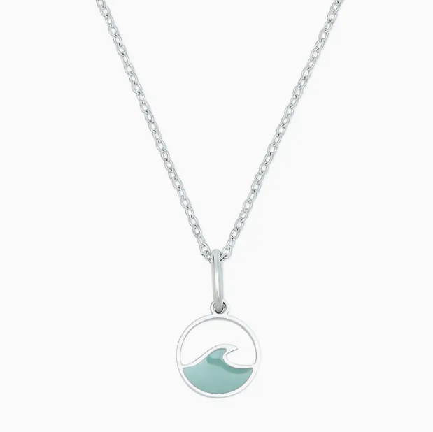 Wave Charm Necklace
