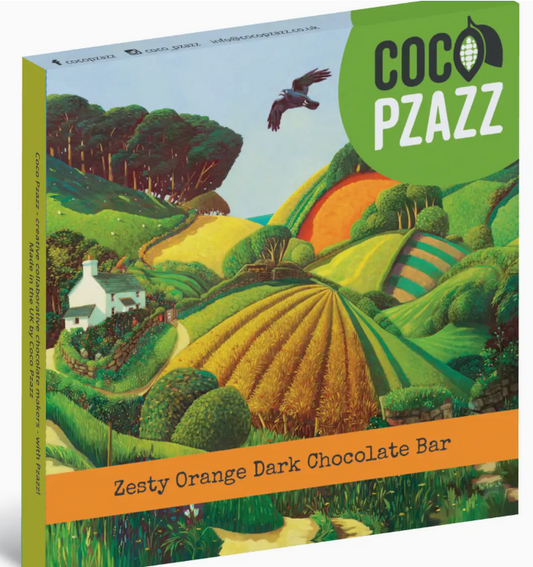 Vegan Zesty Orange Dark Chocolate Bar 80g