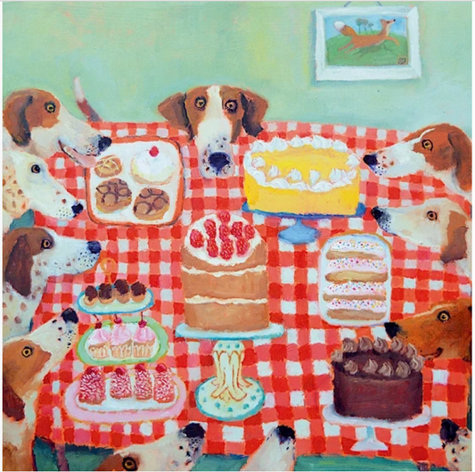 Let Them Eat Cake Greetings Card