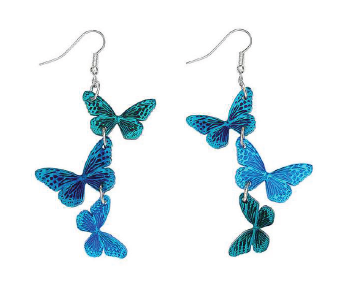Blue Butterfly Earrings