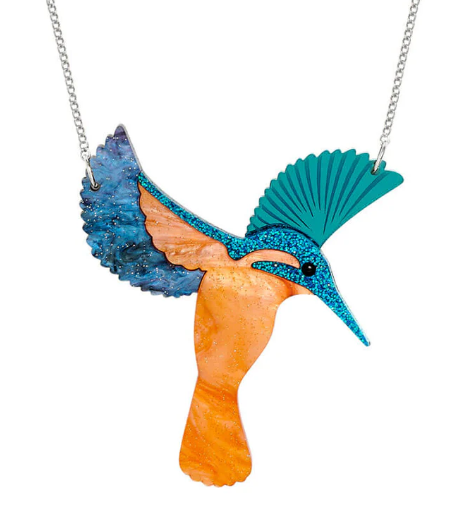 Diving Kingfisher Necklace