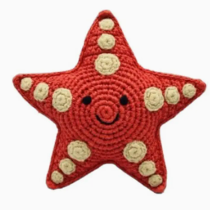 Crochet Starfish Baby Rattle
